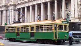 Tramway à Melbourne, Australie.