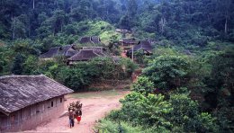 Village du nord du Vietnam.