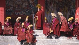 Monastère de Labrang, province du Gansu, Chine.