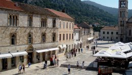 Vieille ville de Hvar, Dalmatie, Croatie.