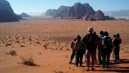 Désert du Wadi Rum, Jordanie.
